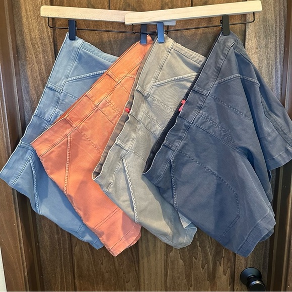 SPANX Pants - Lot of 4 Pairs of SPANX Women's Shorts - Blue, Orange, Tan, Charcoal - Size XL